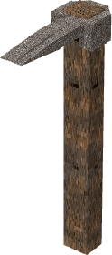 A simple farming tool designed for agricultural areas, crop quests, and village workstations.