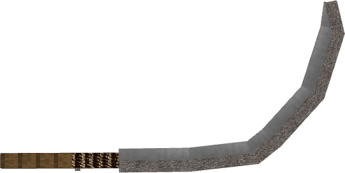 A curved harvesting tool suited for farming quests, crop gathering, and medieval worker props.